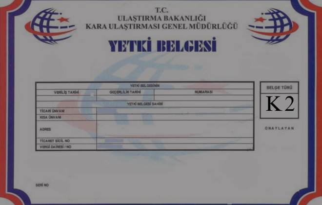 K2 Yetki Belgesi