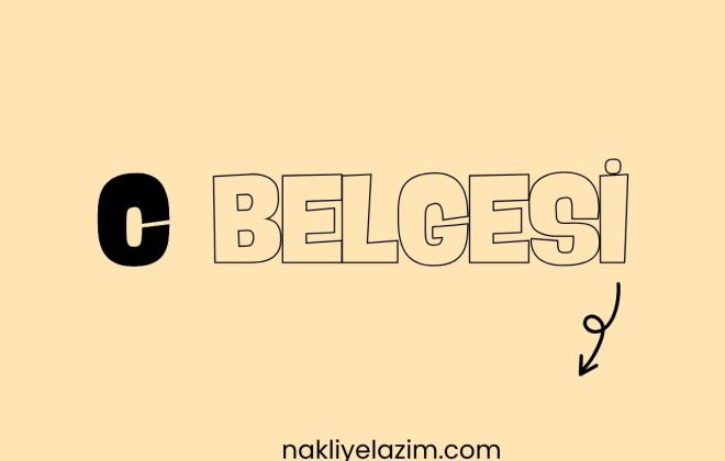 taşıma belgesi C