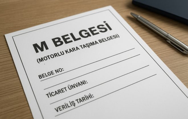 taşımacılık belgesi M